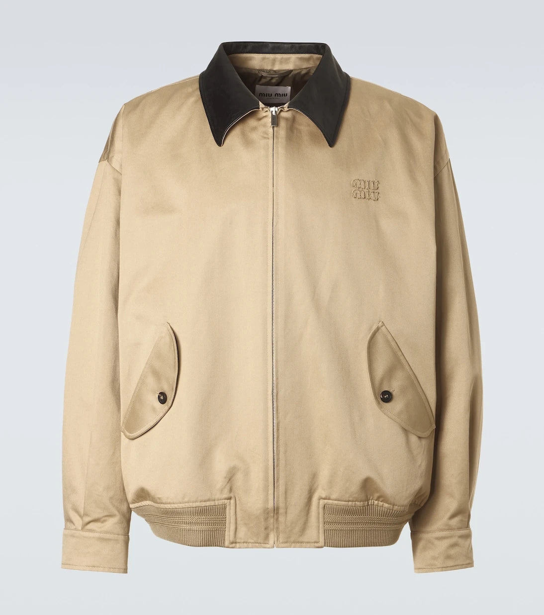 Miu Miu - Cotton twill blouson jacket
