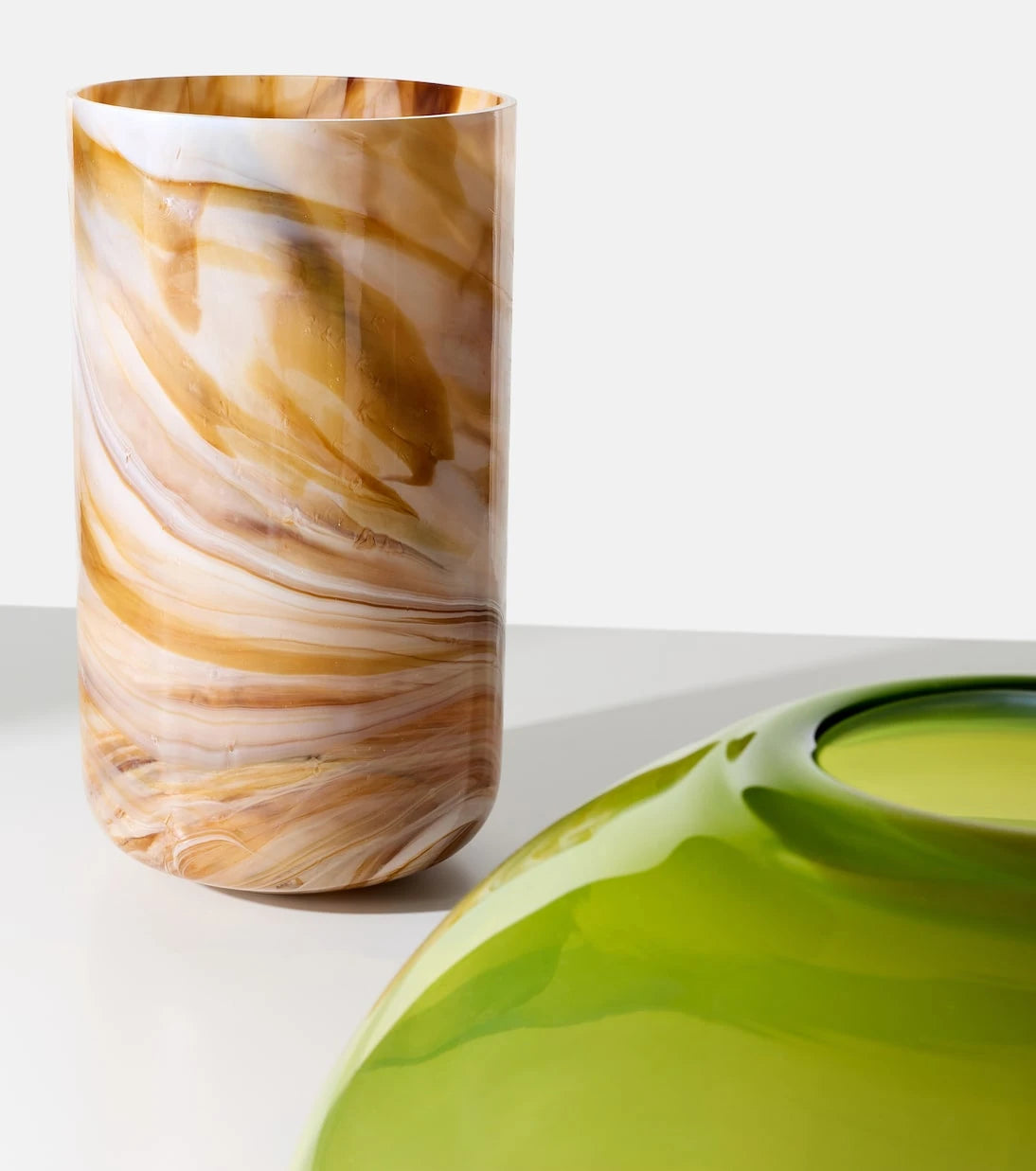 Polspotten - Marbled Large glass vase