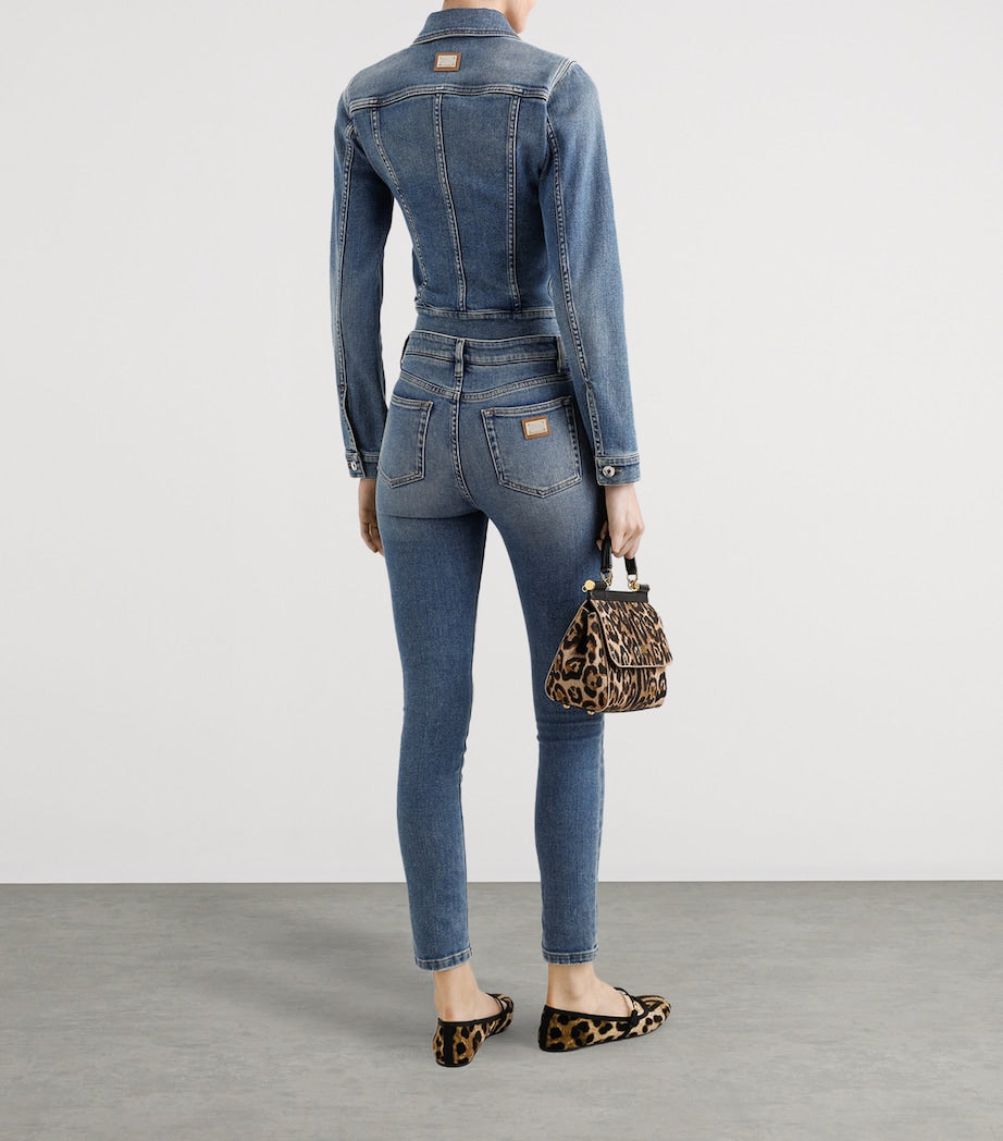 Multi Cropped Denim Jacket