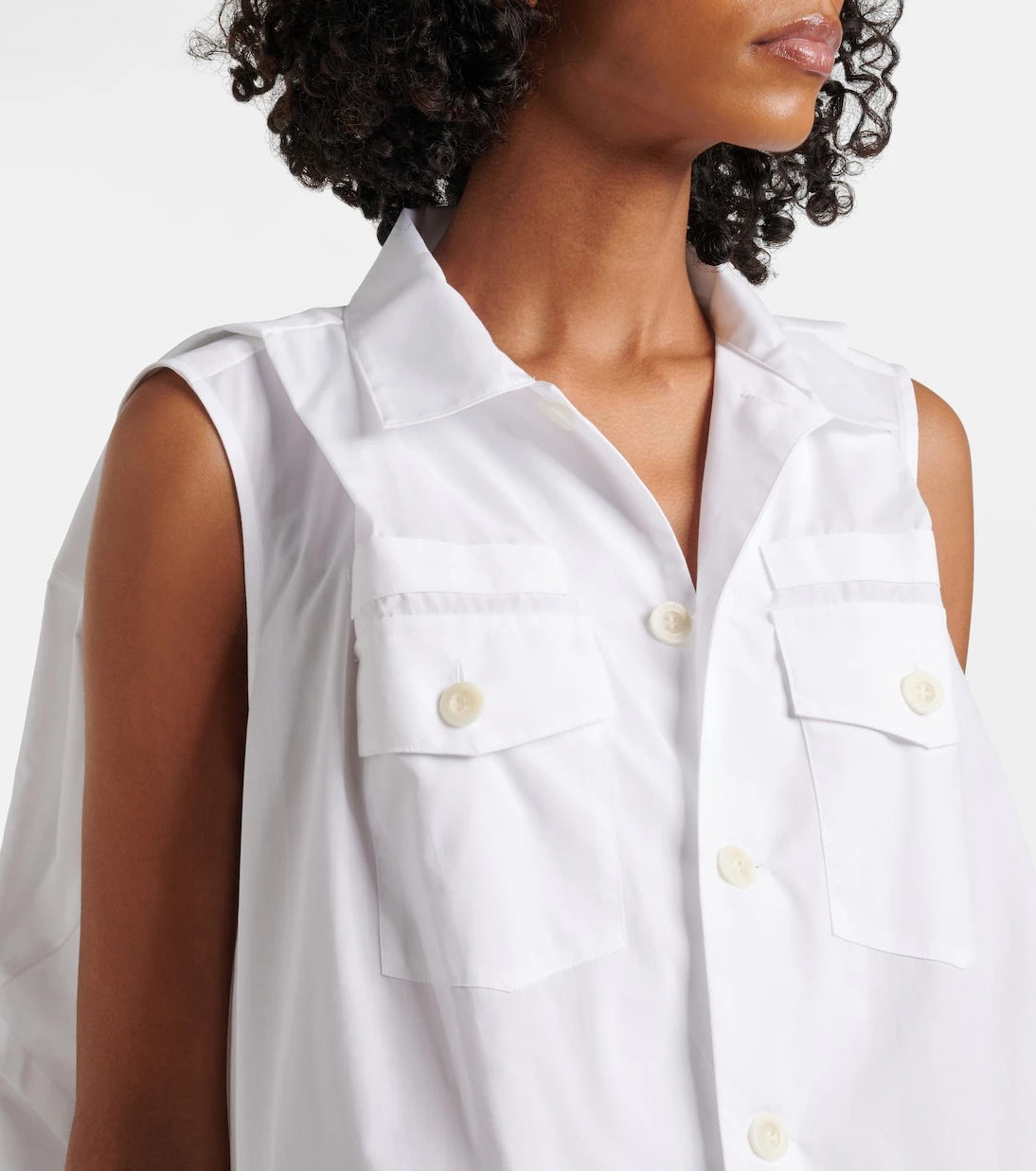 Sacai - Poplin minidress