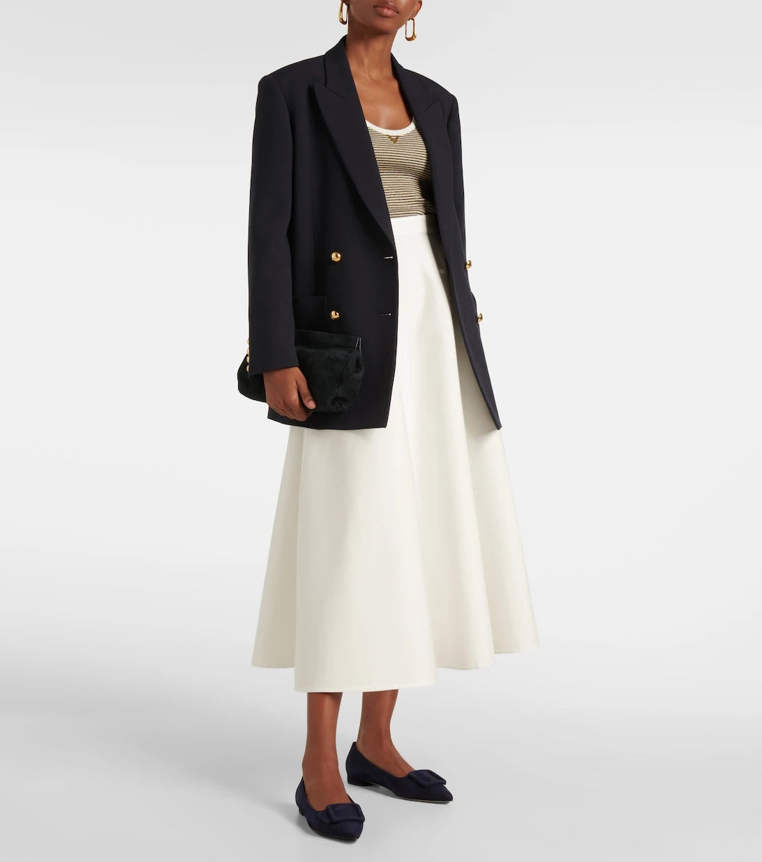 Manolo Blahnik - Maysale suede ballet flats