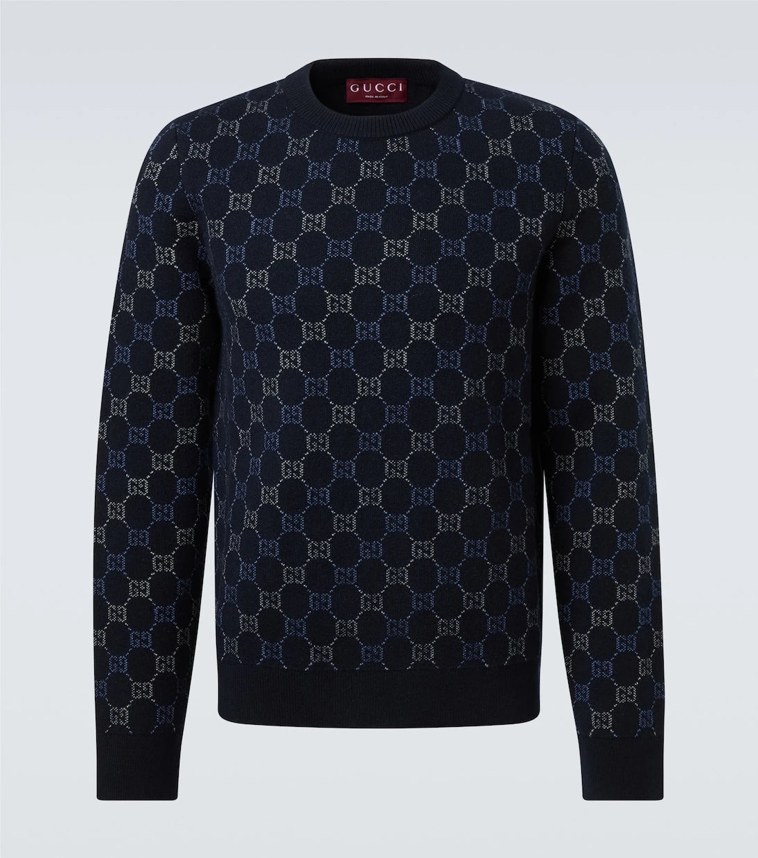 Gucci - GG wool and cashmere-blend jacquard sweater