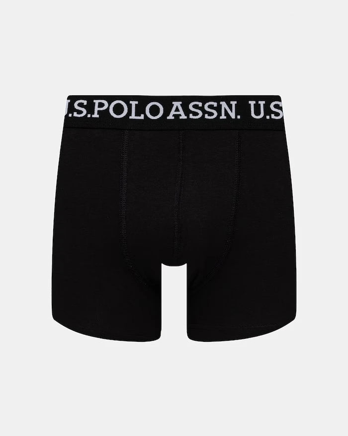 U.S. Polo Assn. Erkek Pamuk Elastan Boxer USPA Trunk 3'lü