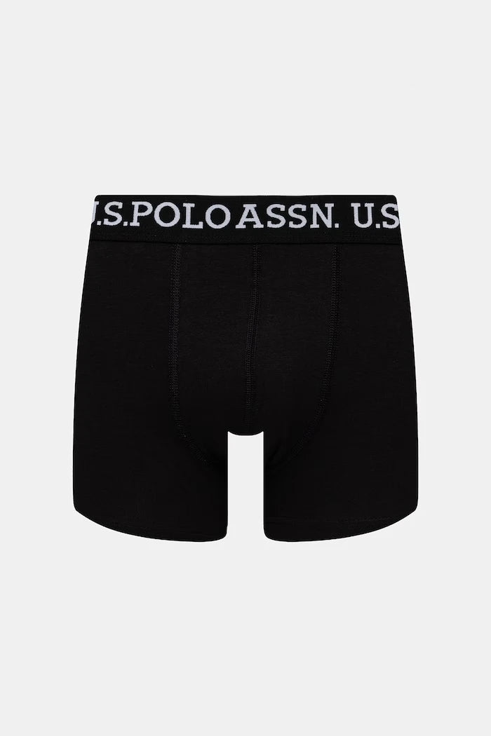 U.S. Polo Assn. Erkek Pamuk Elastan Boxer USPA Trunk 3'lü
