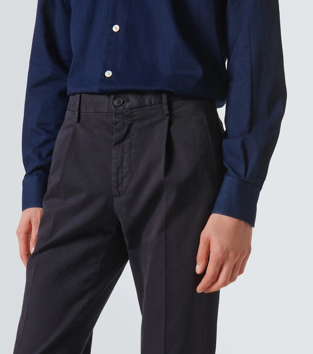 Slowear - Pleated cotton tapered pants