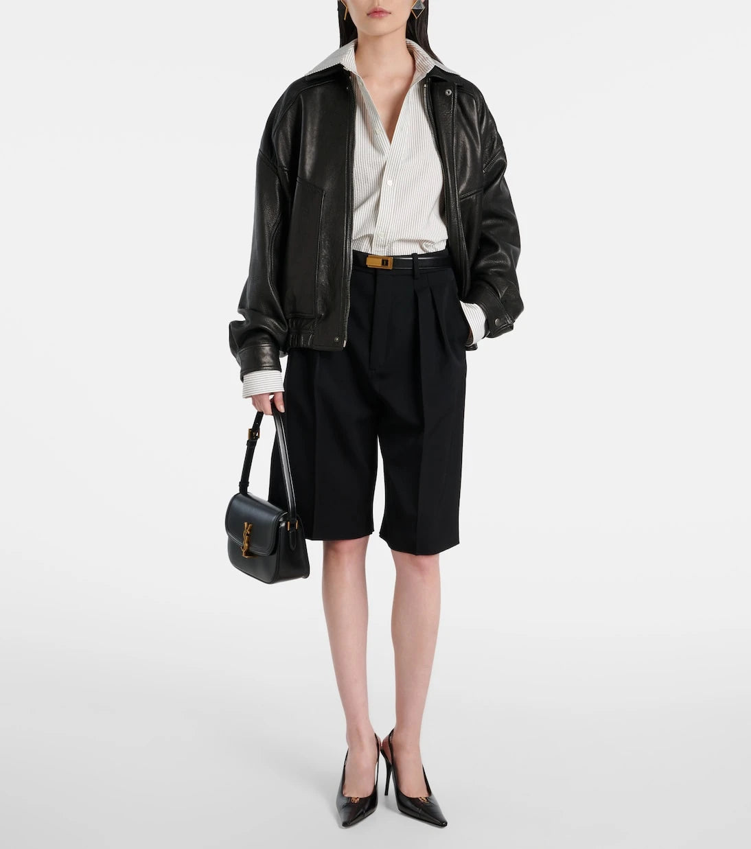 Saint Laurent - Solferino Küçük Deri Omuz Çantası