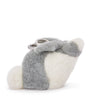 LOEWE Grey Shearling Bunny Bag Charm