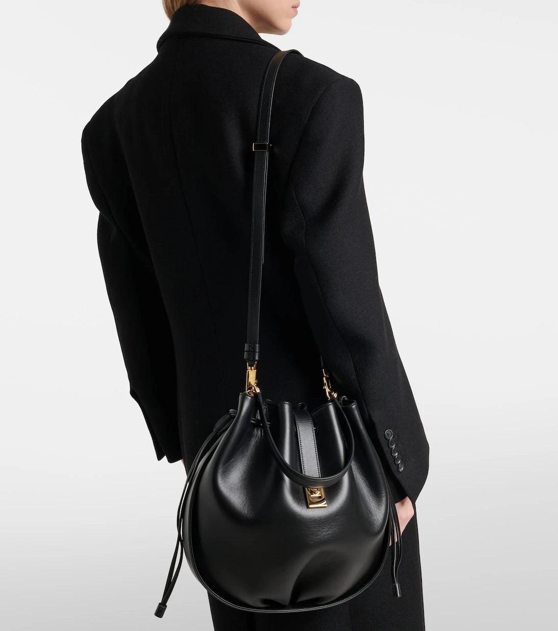 Ferragamo - Hug leather bucket bag