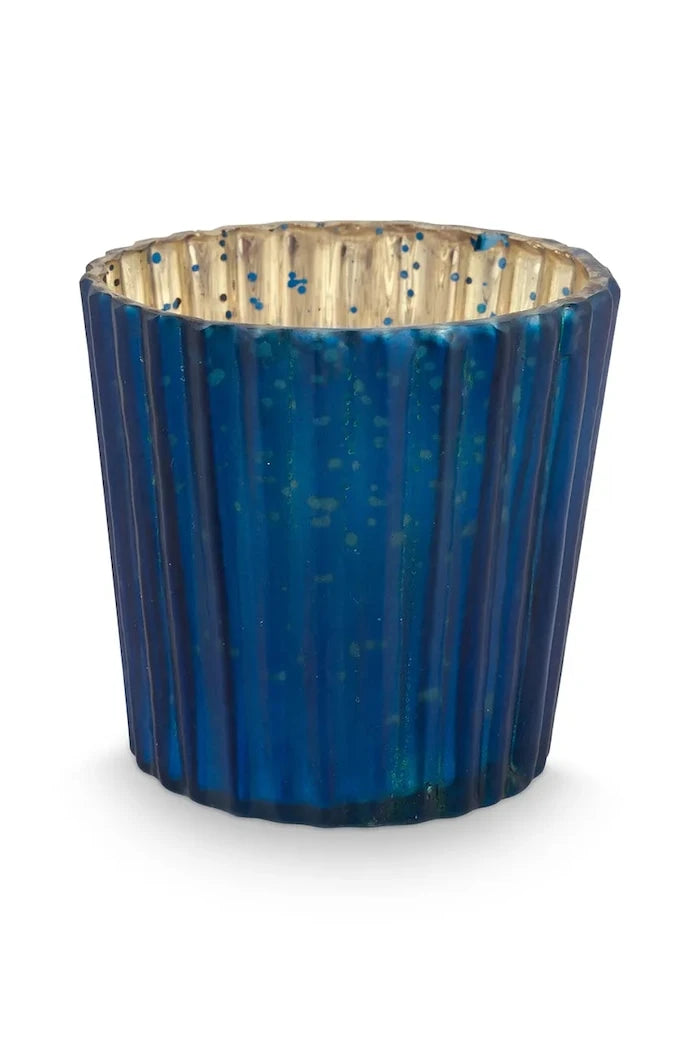 Декоративен свещник Pip Studio Glass Blue 7 x 7 cm (4 броя)