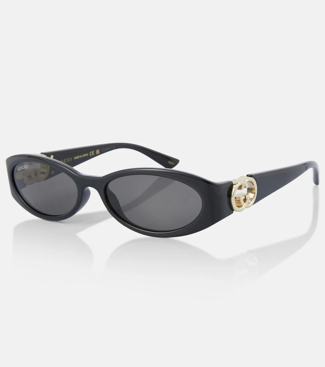 Gucci - Interlocking G oval sunglasses