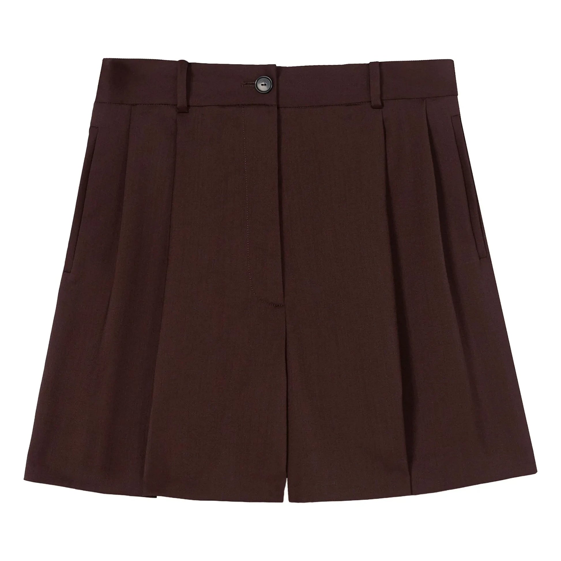Cordera - Bermuda Tailored Wool | Burgundy