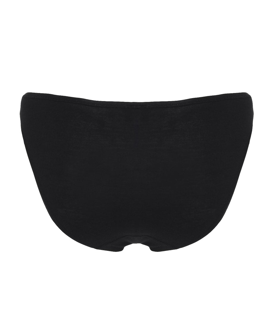 Cotton Seamless Mini Brief BLACK