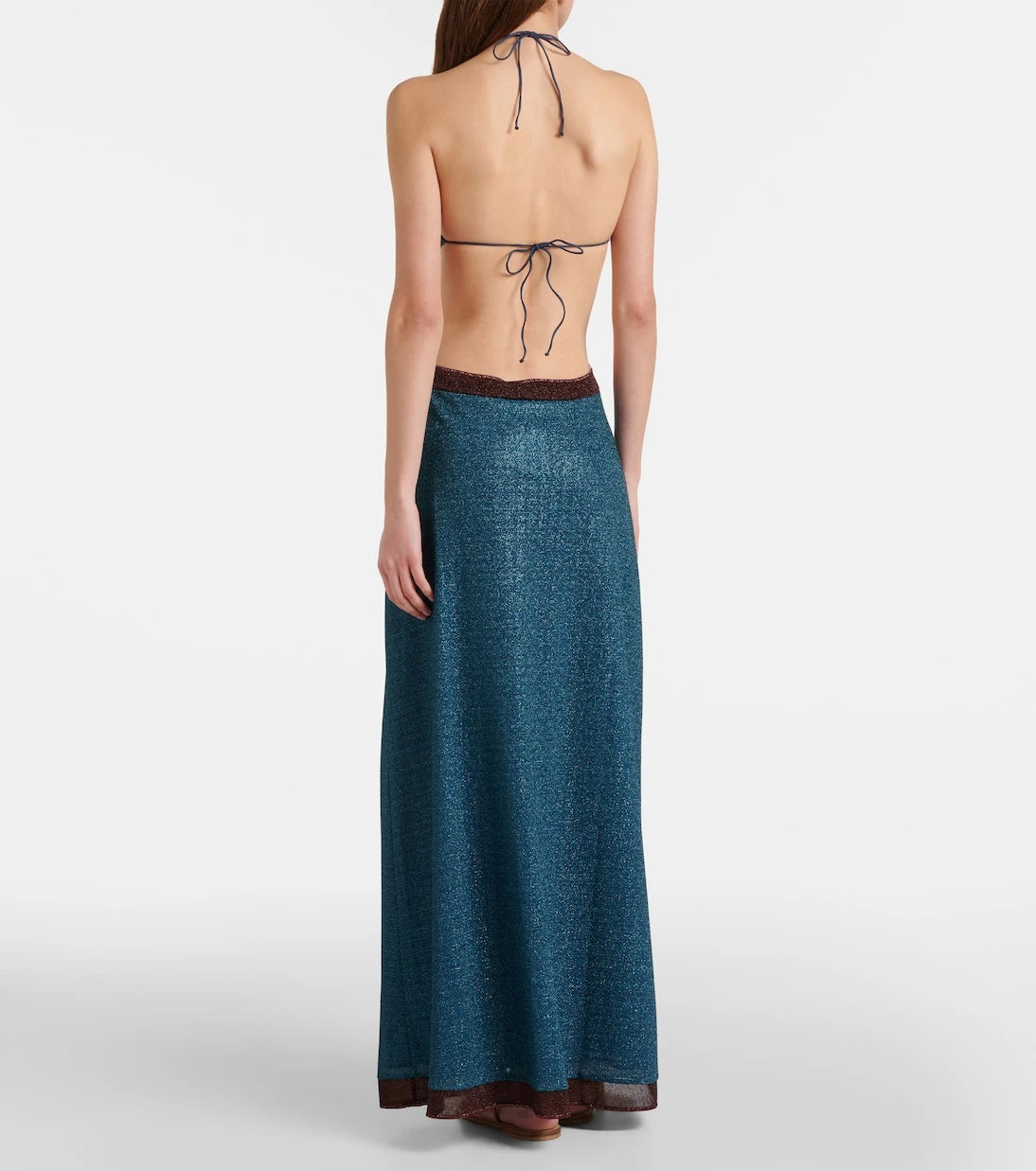Oséree - Lumière cutout halterneck maxi dress