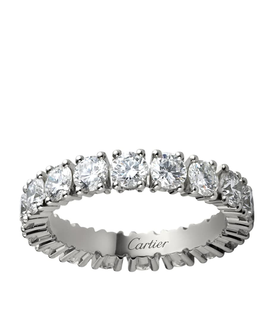 Medium Platinum and Diamond Cartier Destinée Ring