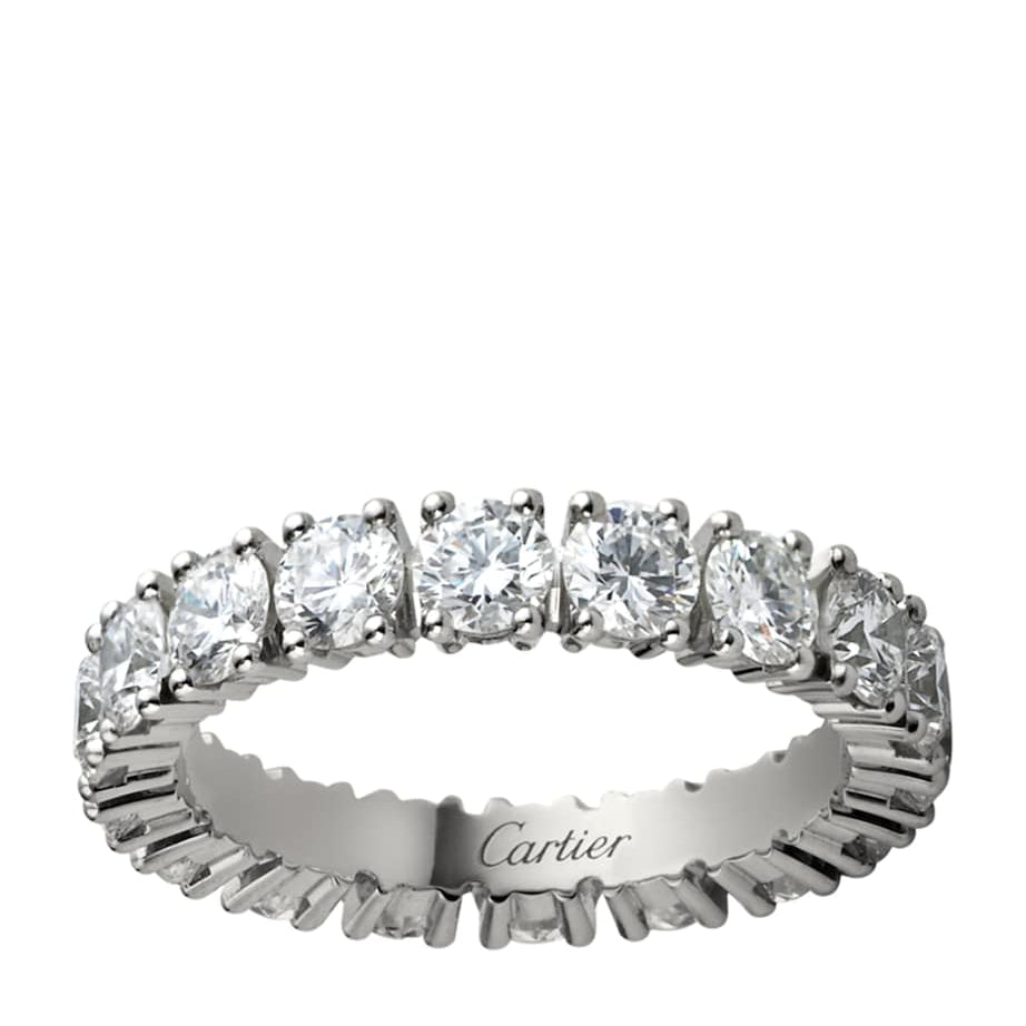 Medium Platinum and Diamond Cartier Destinée Ring