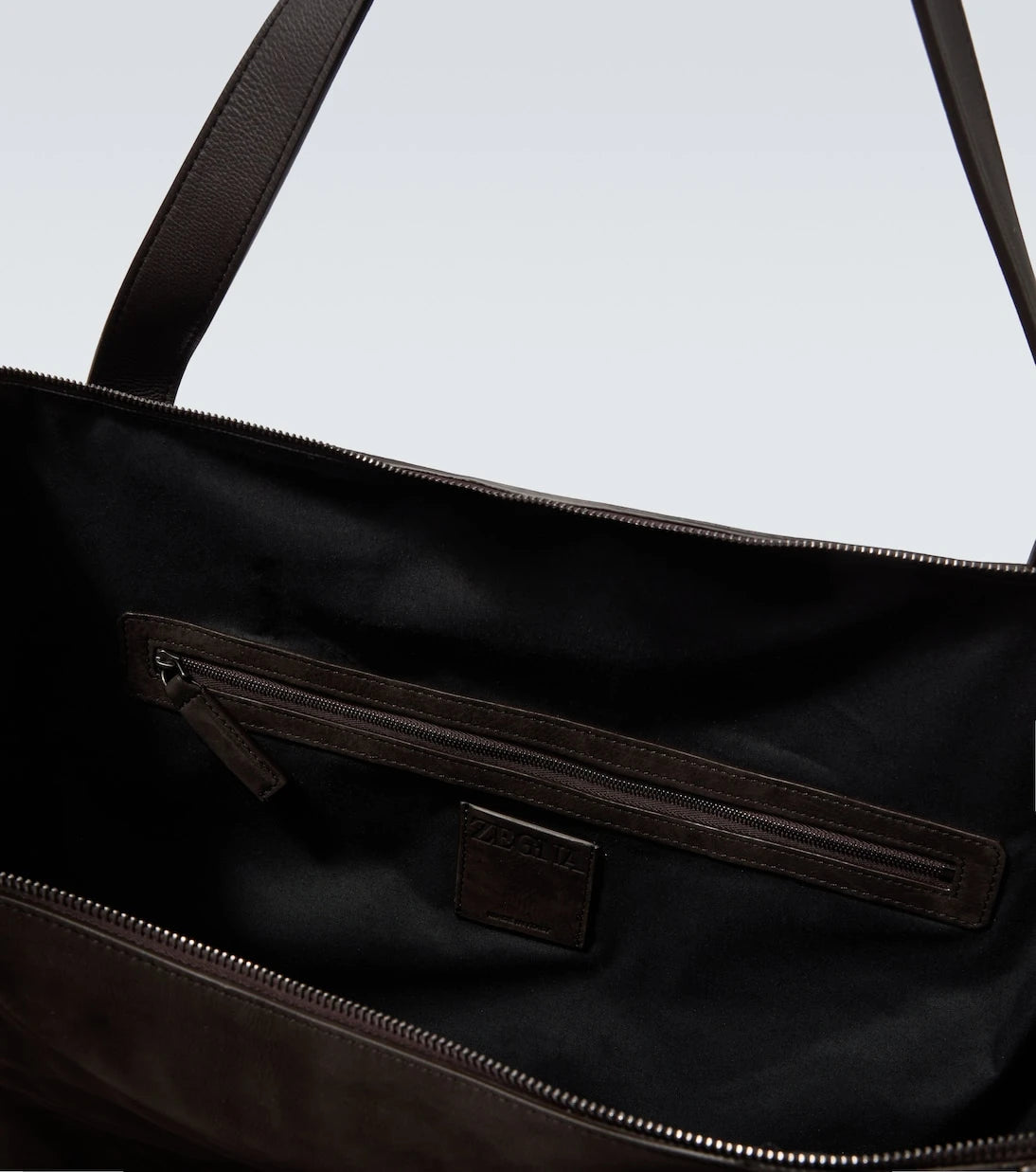 Zegna - Leather duffel bag