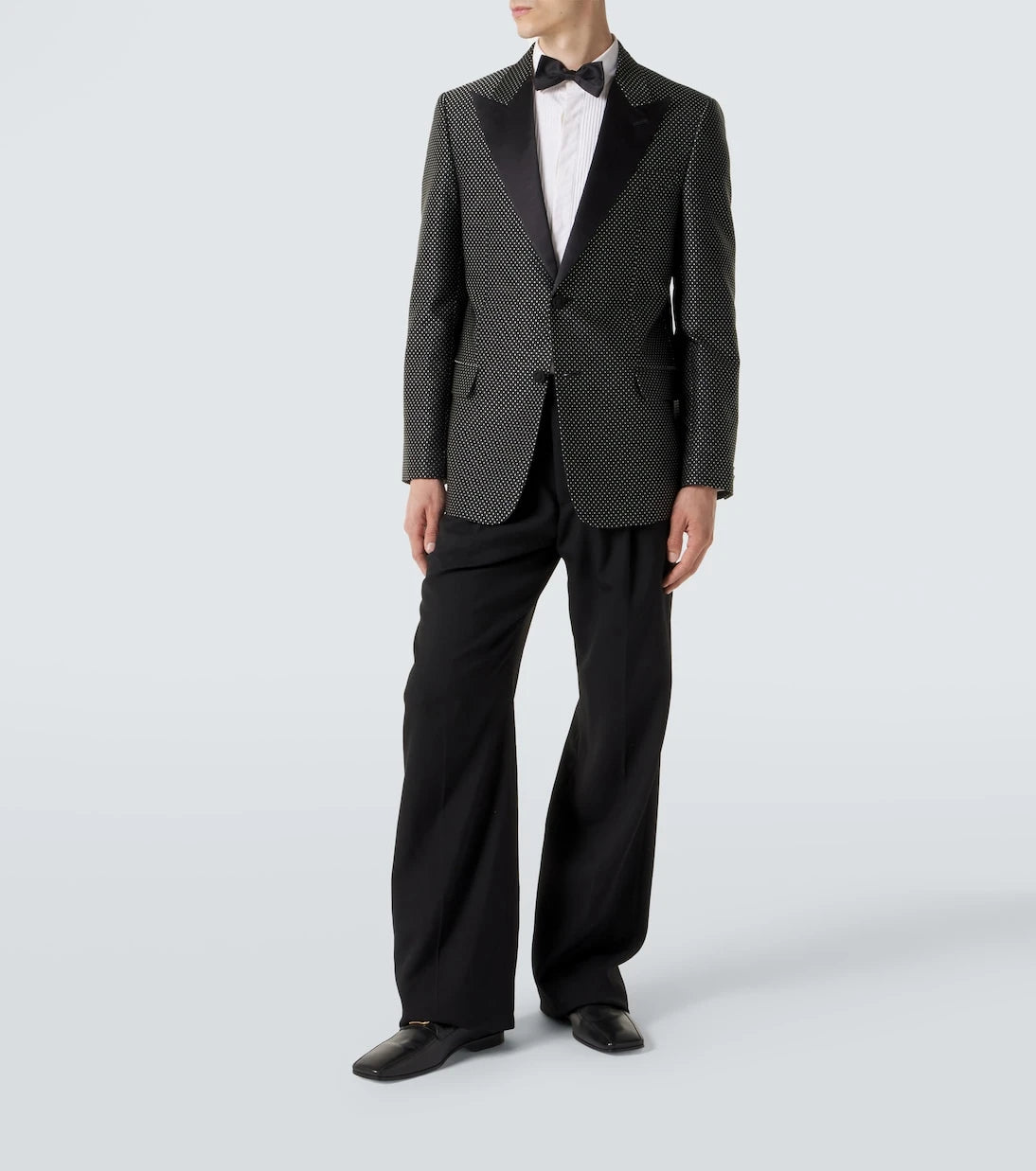 Valentino - Polka-dot jacquard tuxedo jacket