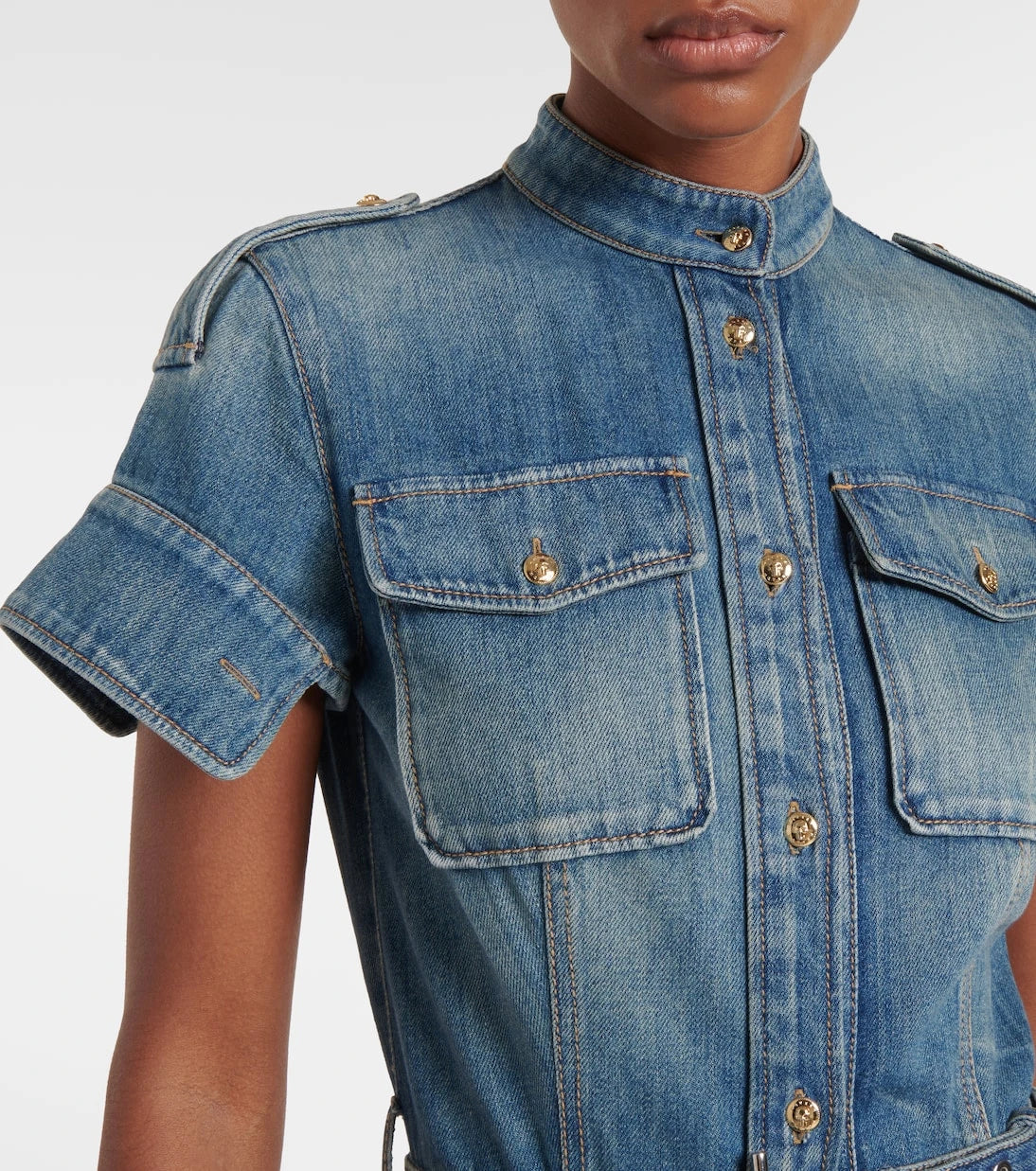 McQueen - Denim shirt dress