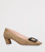 Roger Vivier Beige Suede Belle Vivier Pumps 45