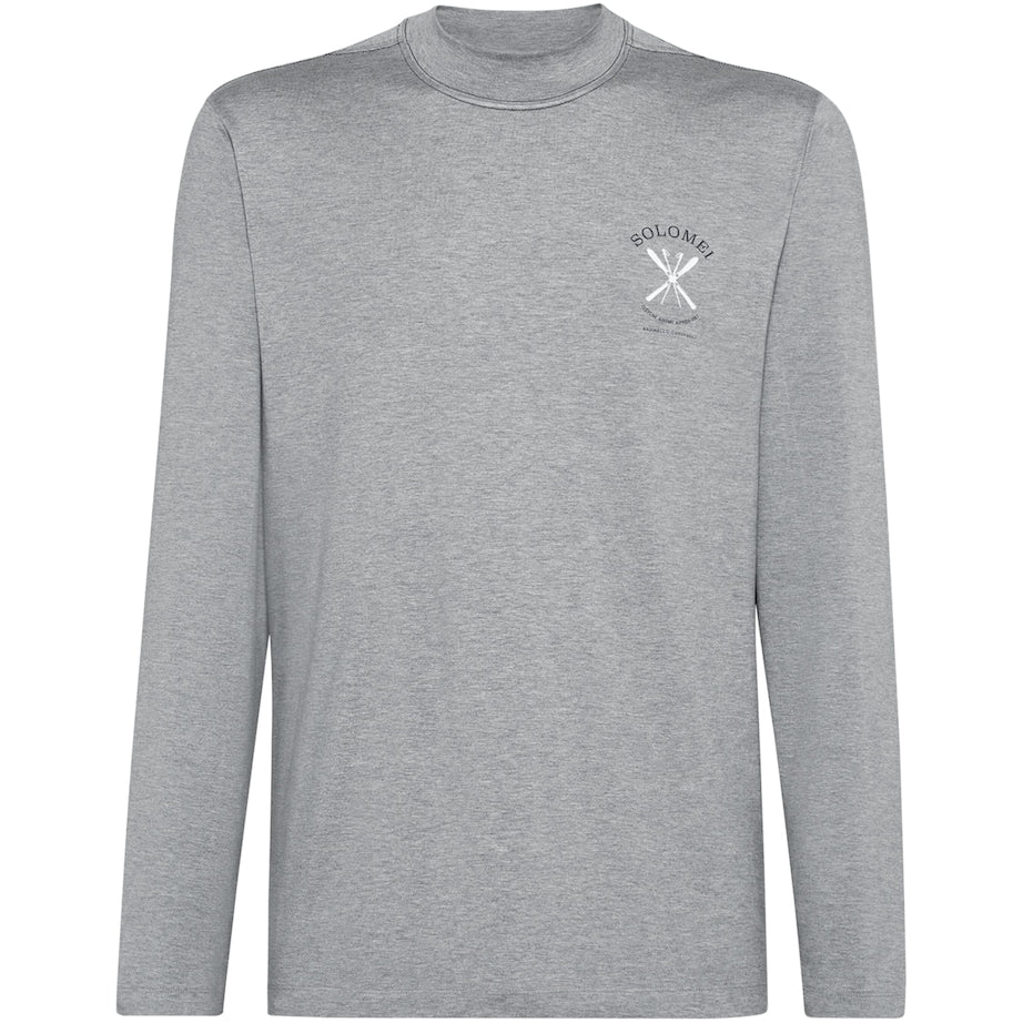 Silk-Blend Jersey Long-Sleeve T-Shirt