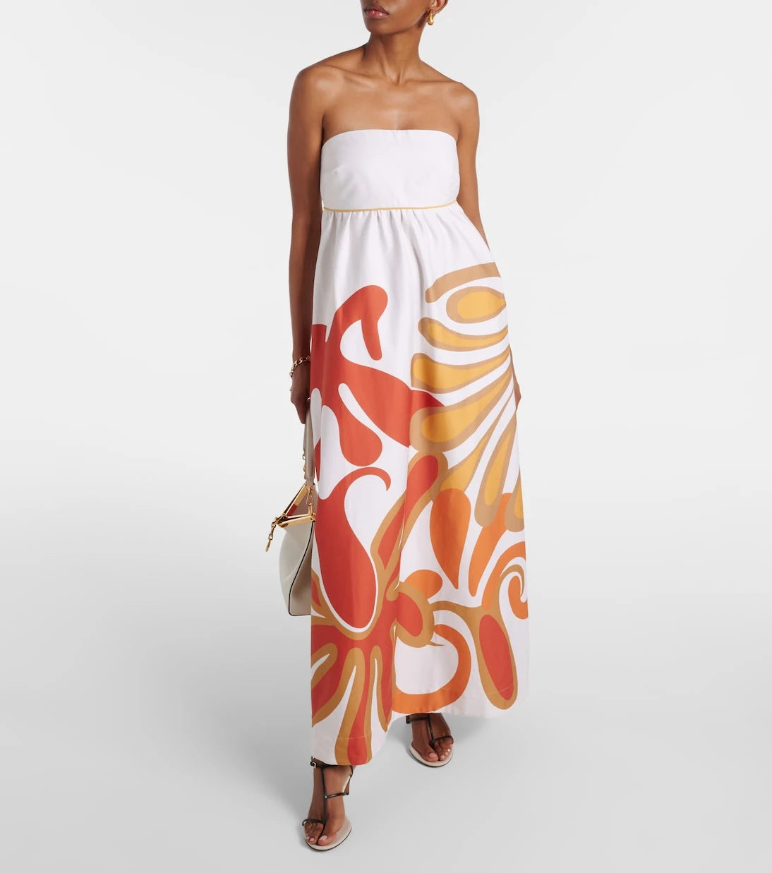 Adriana Degreas - Algae cotton-blend maxi dress