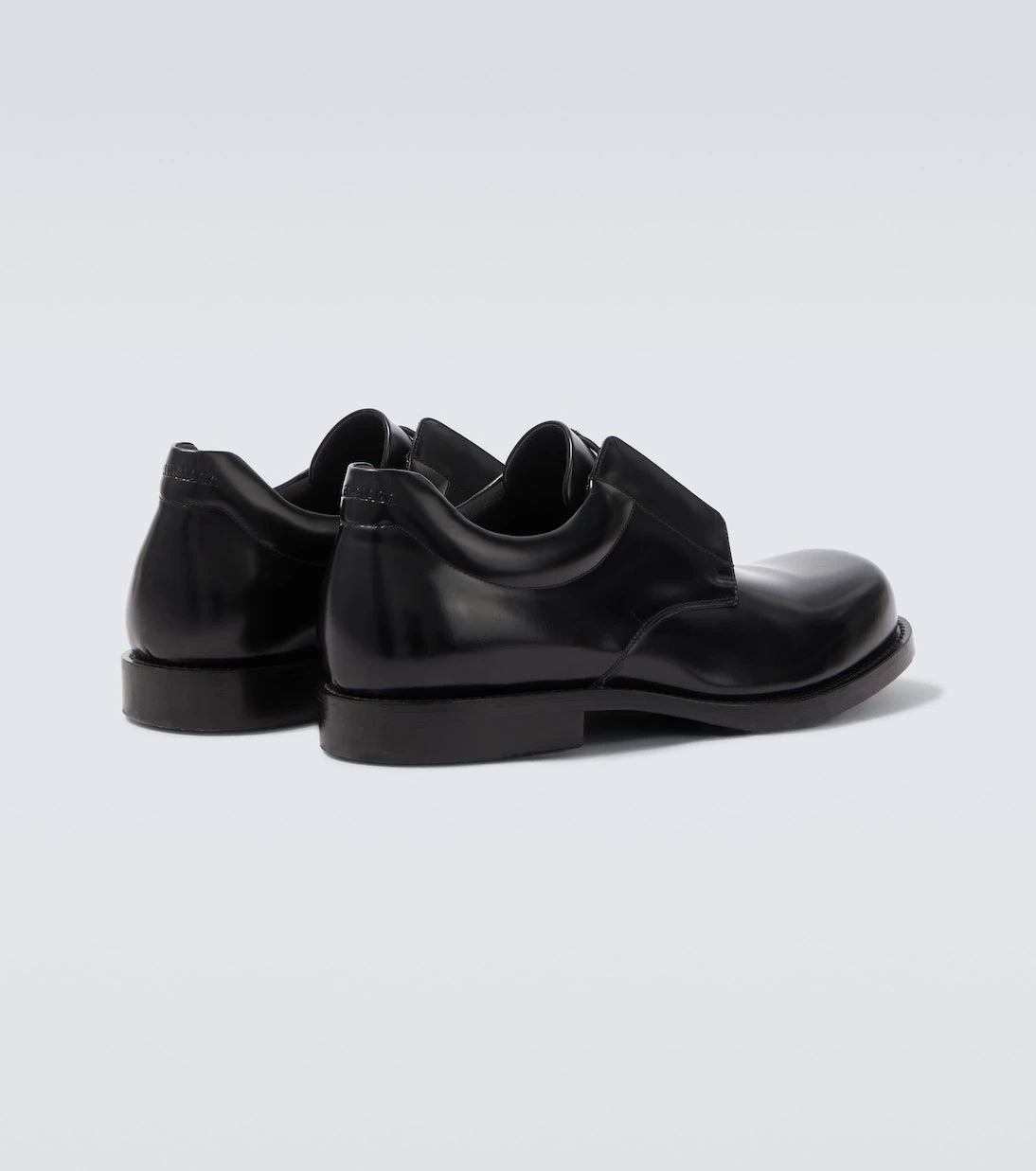 Balenciaga - Brushed leather Derby shoes
