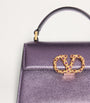 Purple Mini Calf Leather VSLING Top-Handle Bag