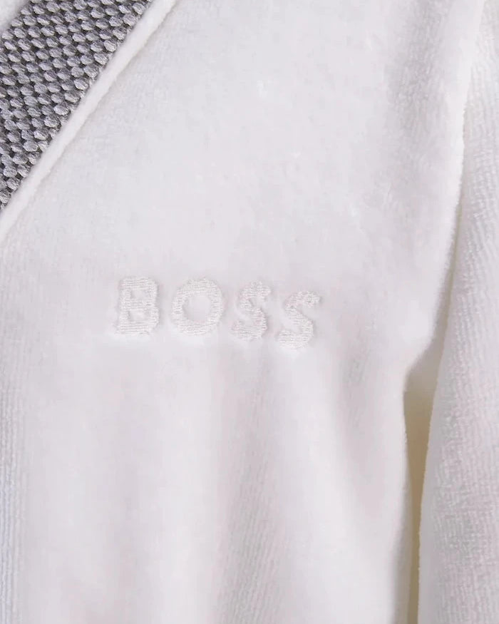 Памучен халат BOSS LORD W Greige M