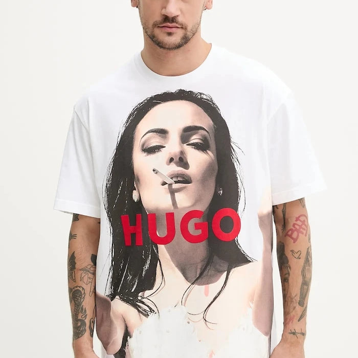 Памучна тениска HUGO Duwedie