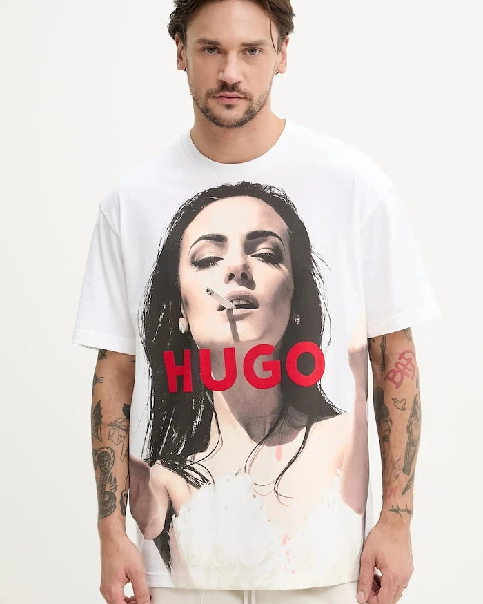 HUGO Duwedie Pamuklu Tişört