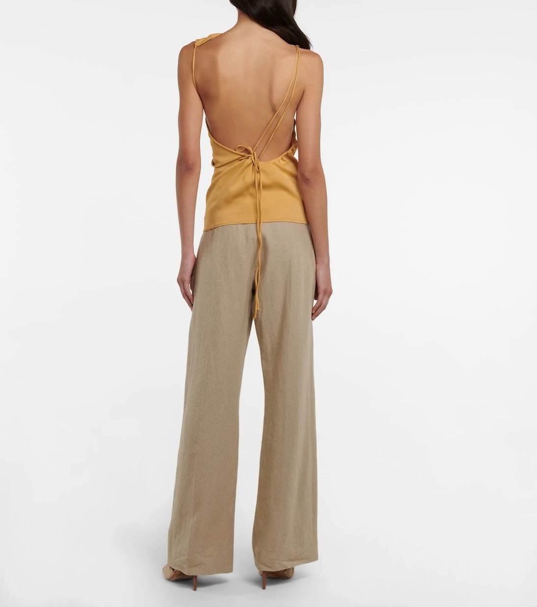 Christopher Esber - Yrjo ruched open-back top