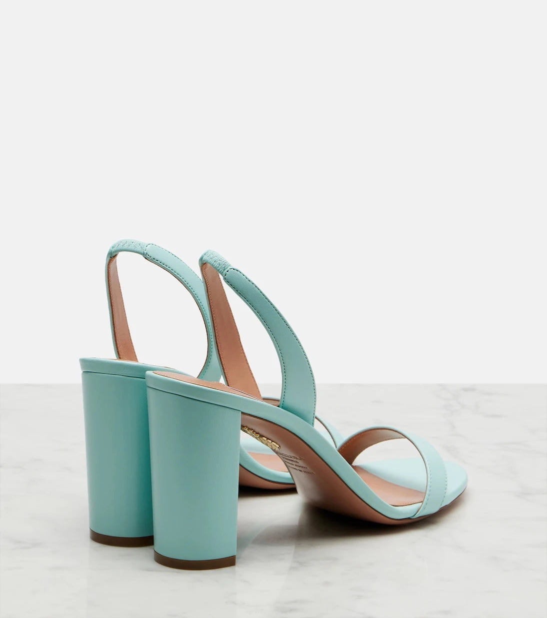 Aquazzura - Leather slingback sandals
