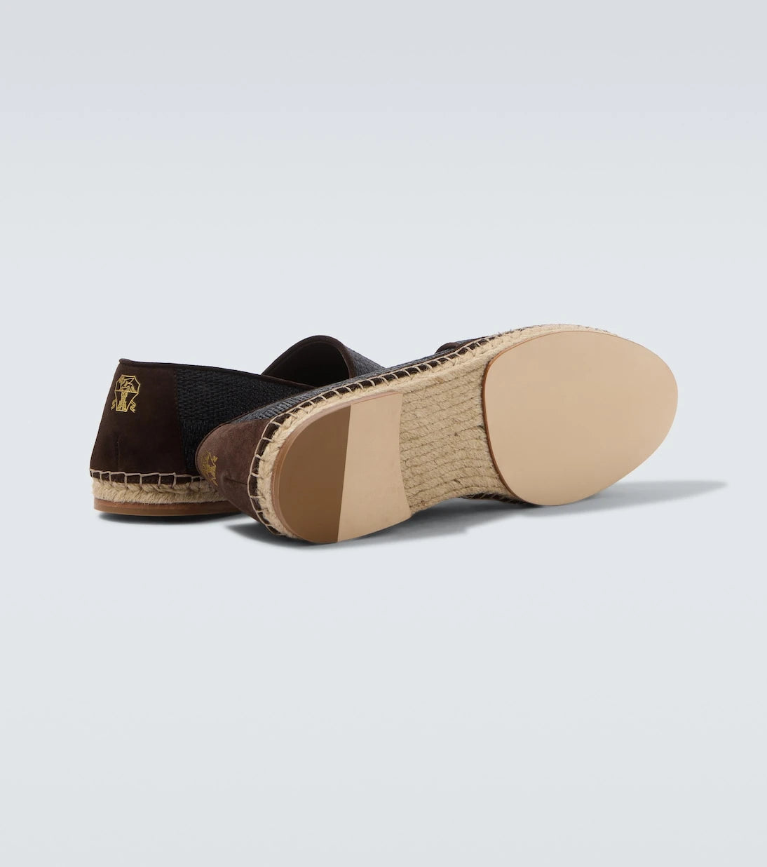 Brunello Cucinelli - Süet şeritli espadriller