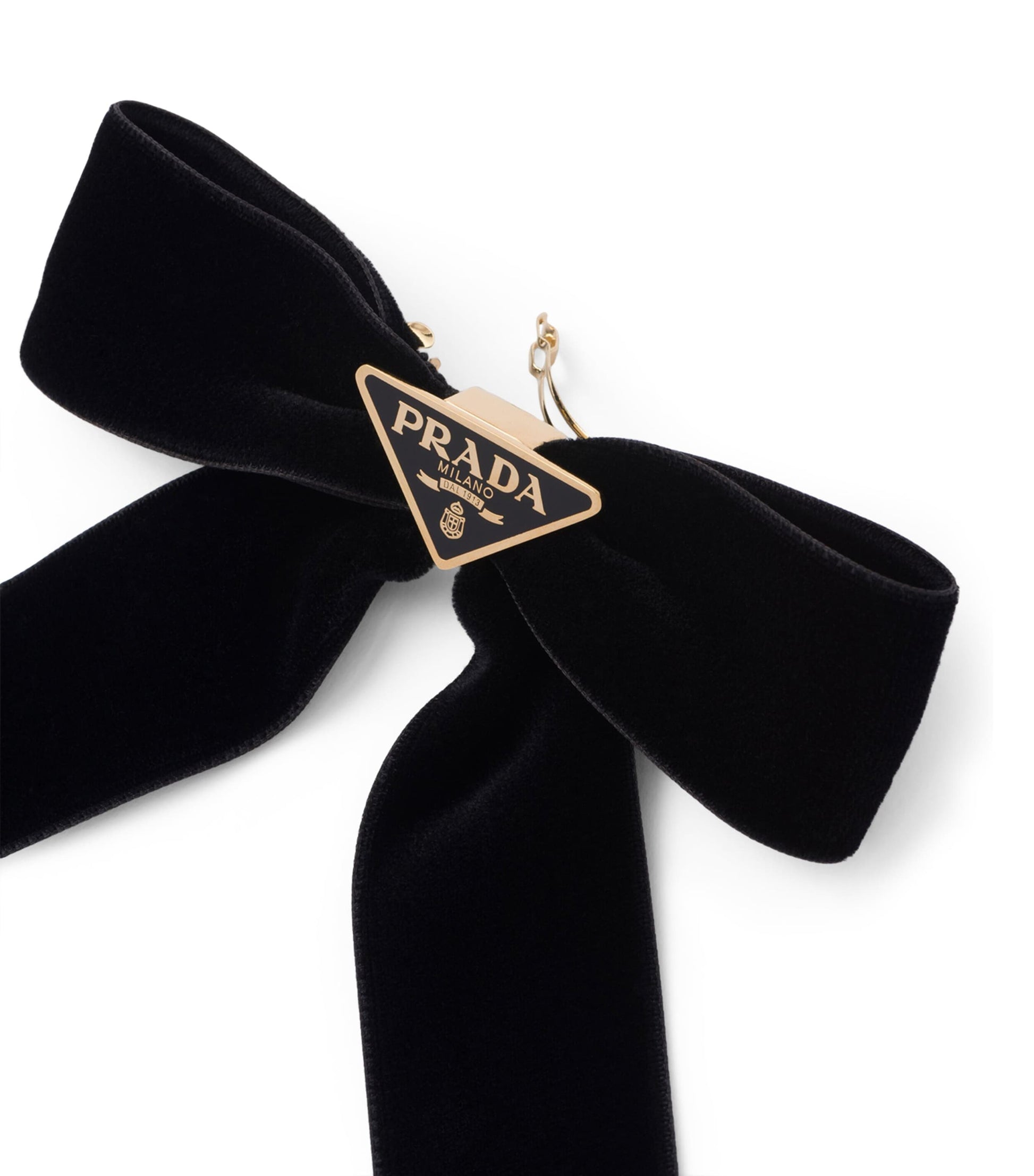 Black Velvet Bow Hair Clip