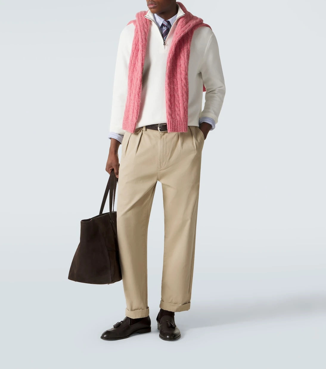 Polo Ralph Lauren - Logo cotton half-zip sweater