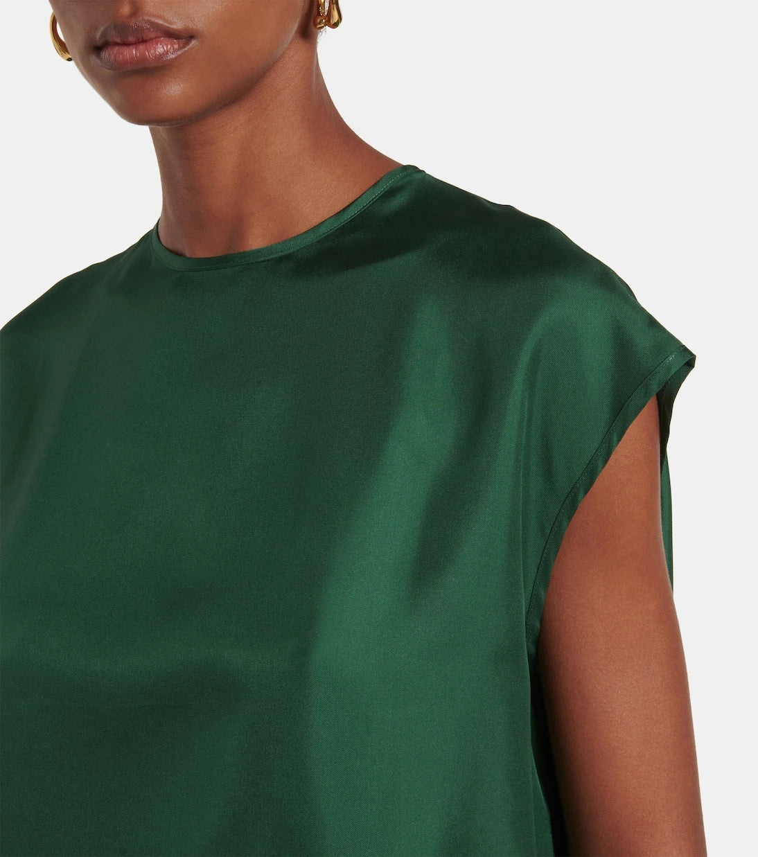 Asceno - Dasha silk twill top