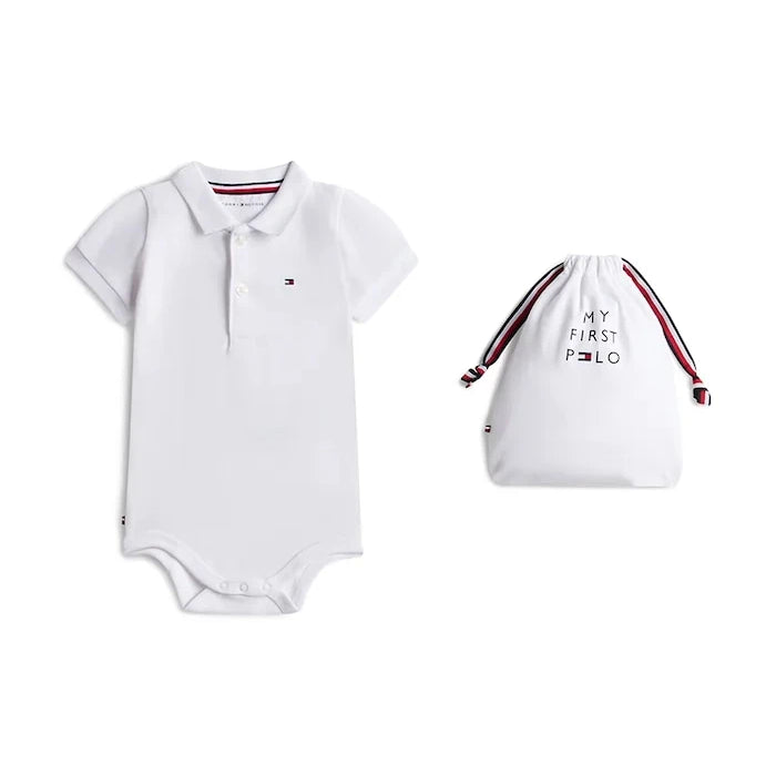 Tommy Hilfiger pamuk ve elastanlı çocuk body