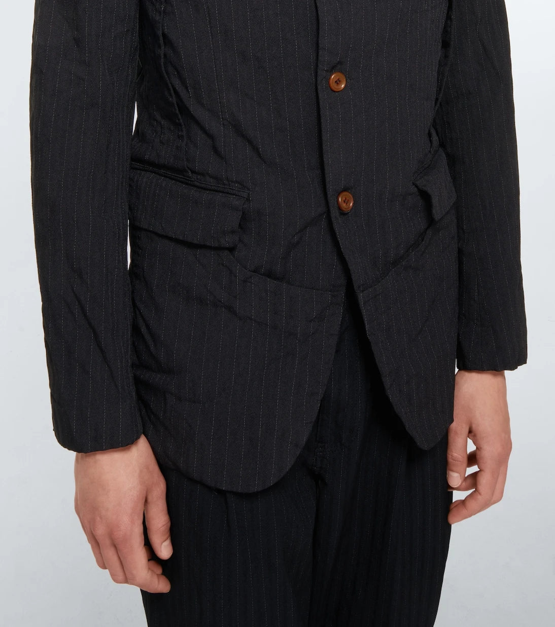 Comme des Garçons Homme Deux - Pinstriped blazer