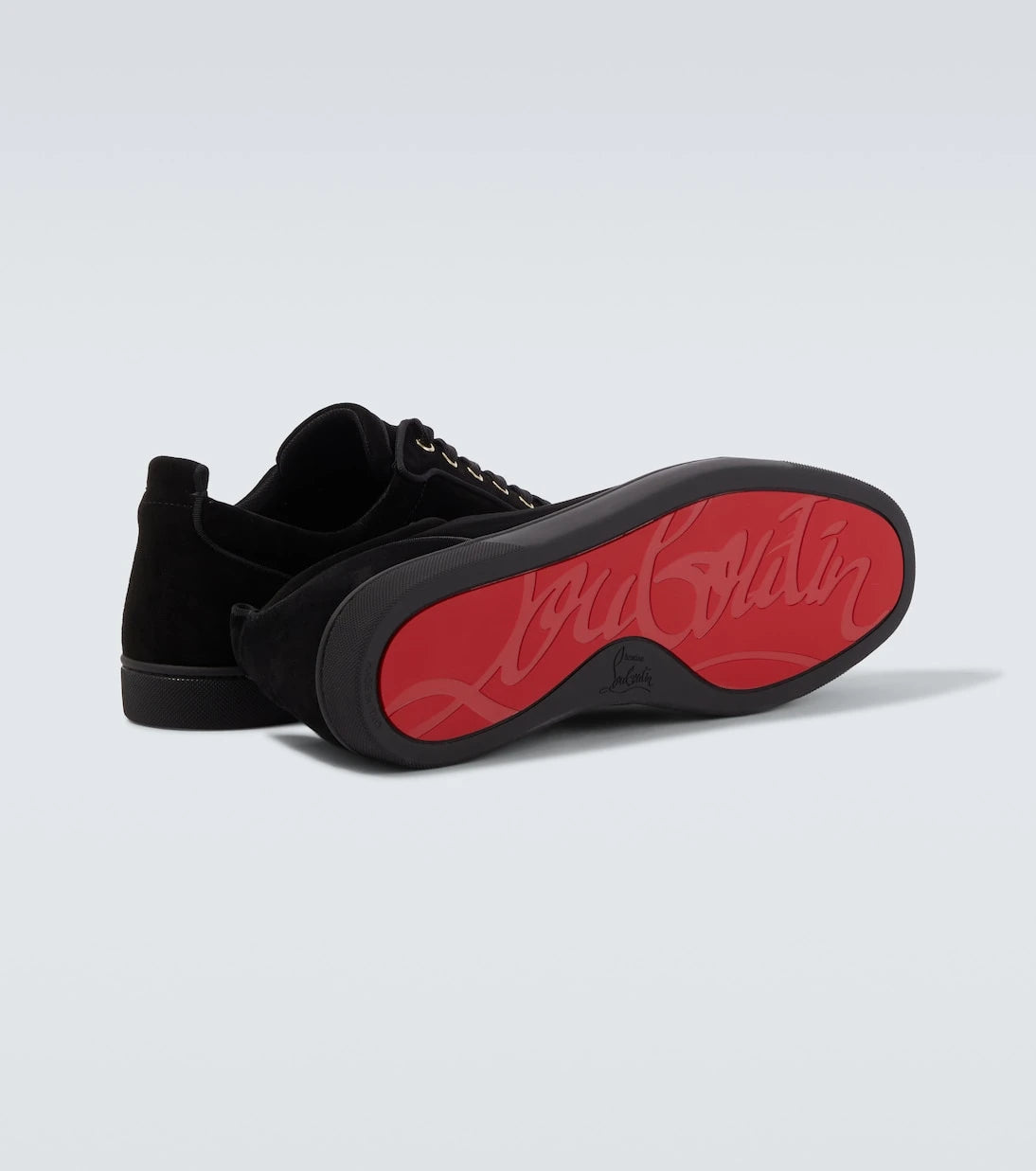 Christian Louboutin - Louis Junior Spikes suede sneakers