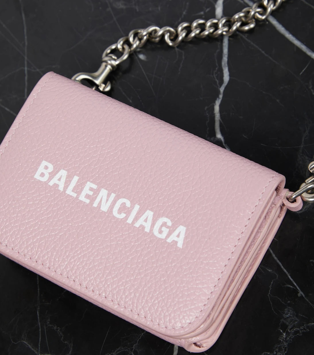 Balenciaga - محفظة كاش ميني بسلسلة