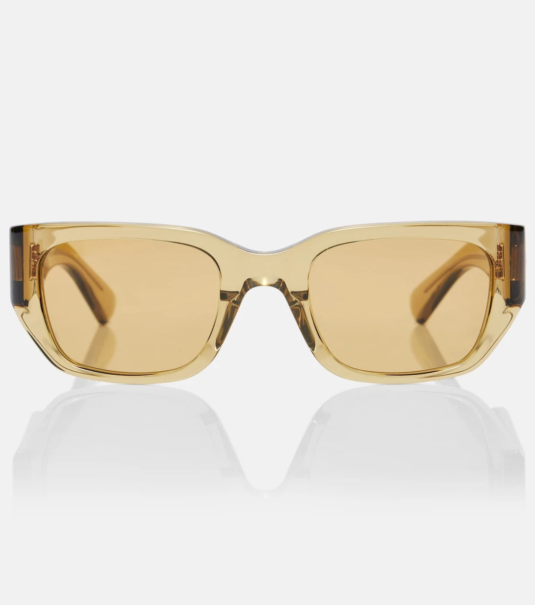 Bottega Veneta - Intrecciato rectangular sunglasses