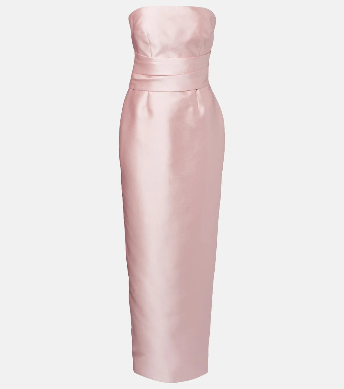 Solace London - Ingrid draped satin gown