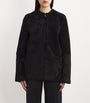 Toteme Black Shearling Teddy Jacket