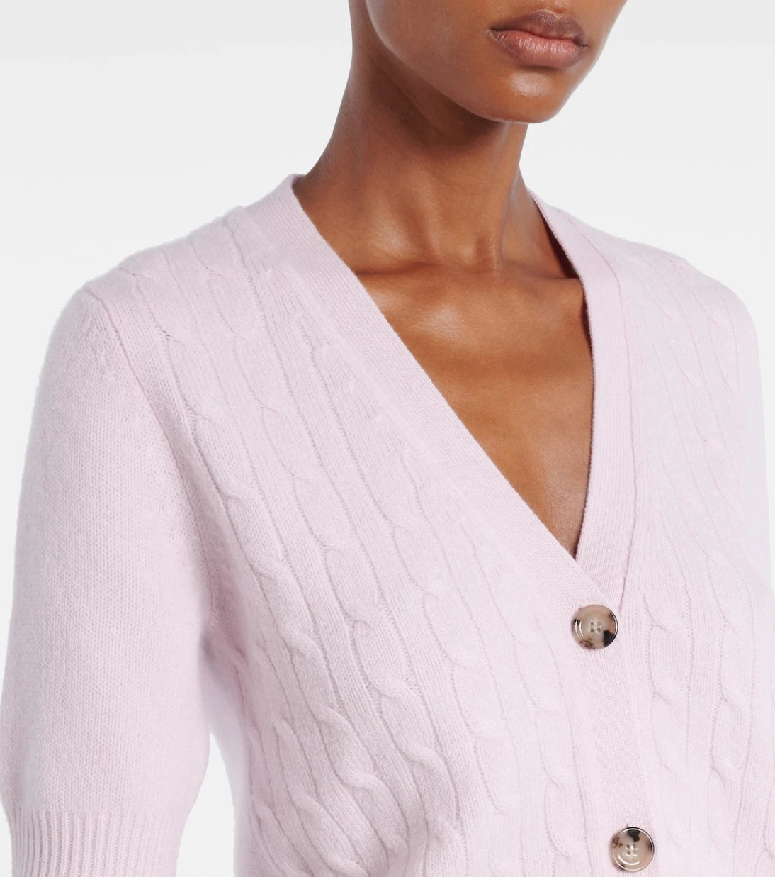 Jardin des Orangers - Cable-knit cashmere-blend cardigan