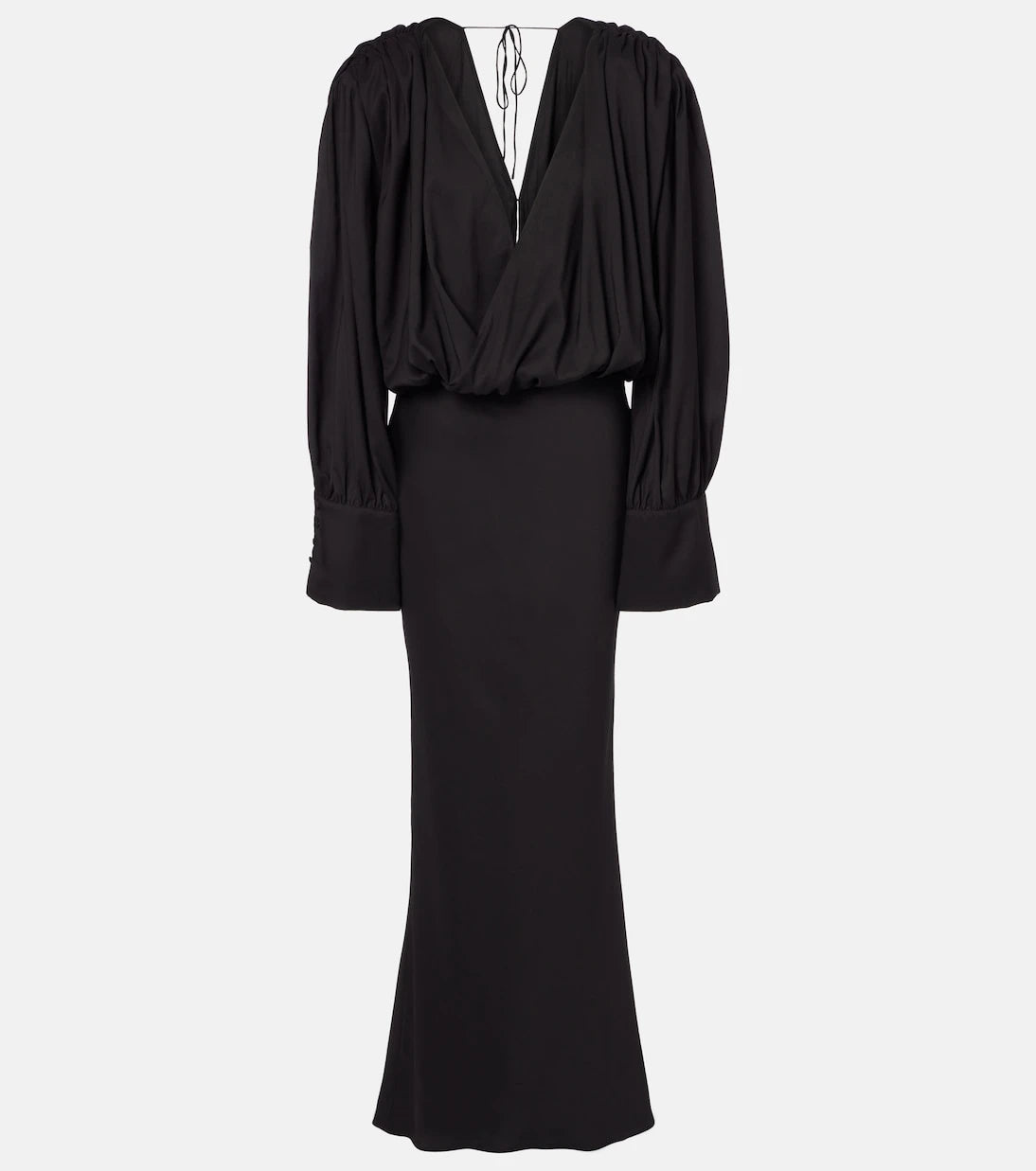 Rotate - Savannah scarf-detail chiffon gown