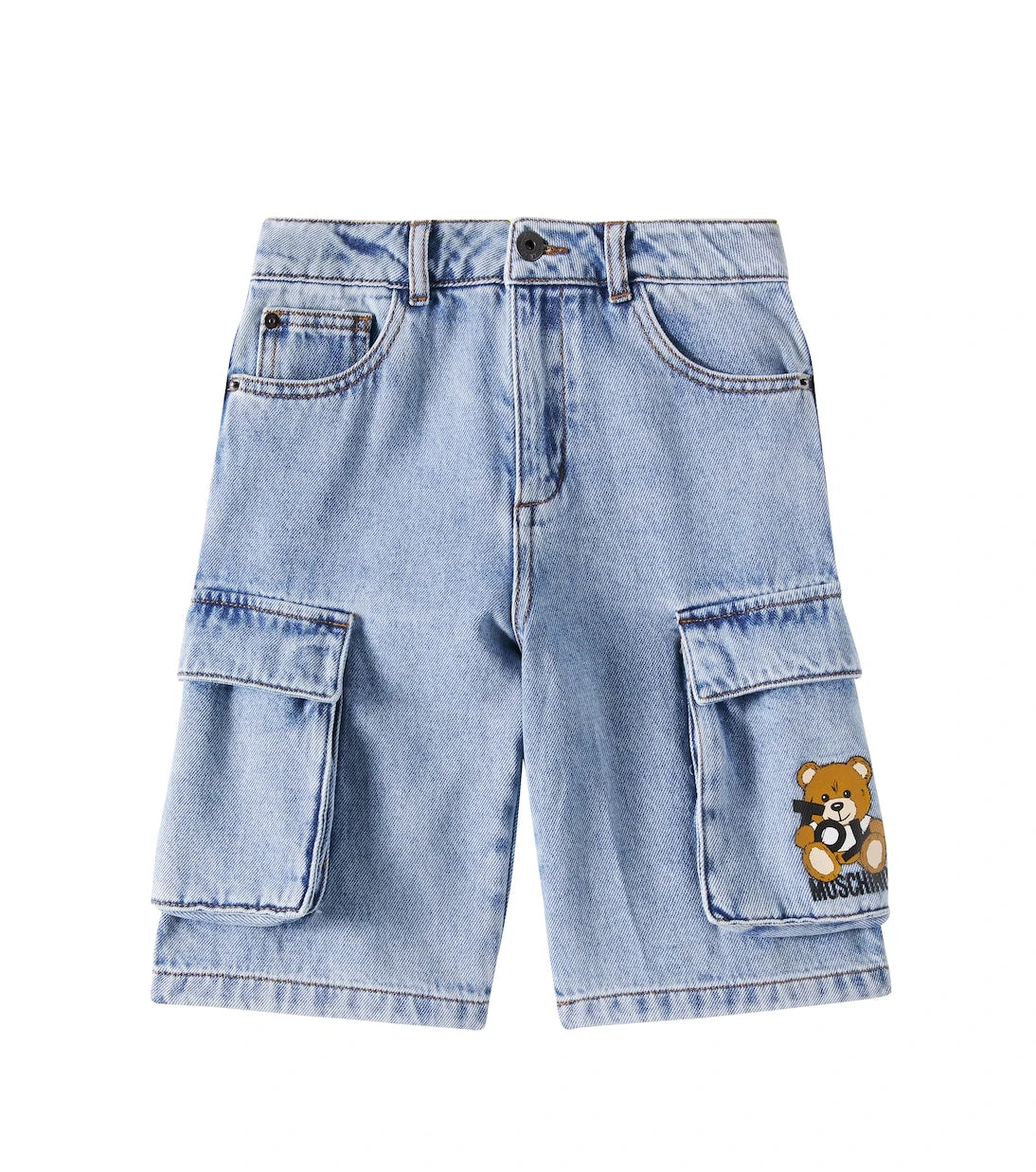 Moschino Kids - شورت دنيم