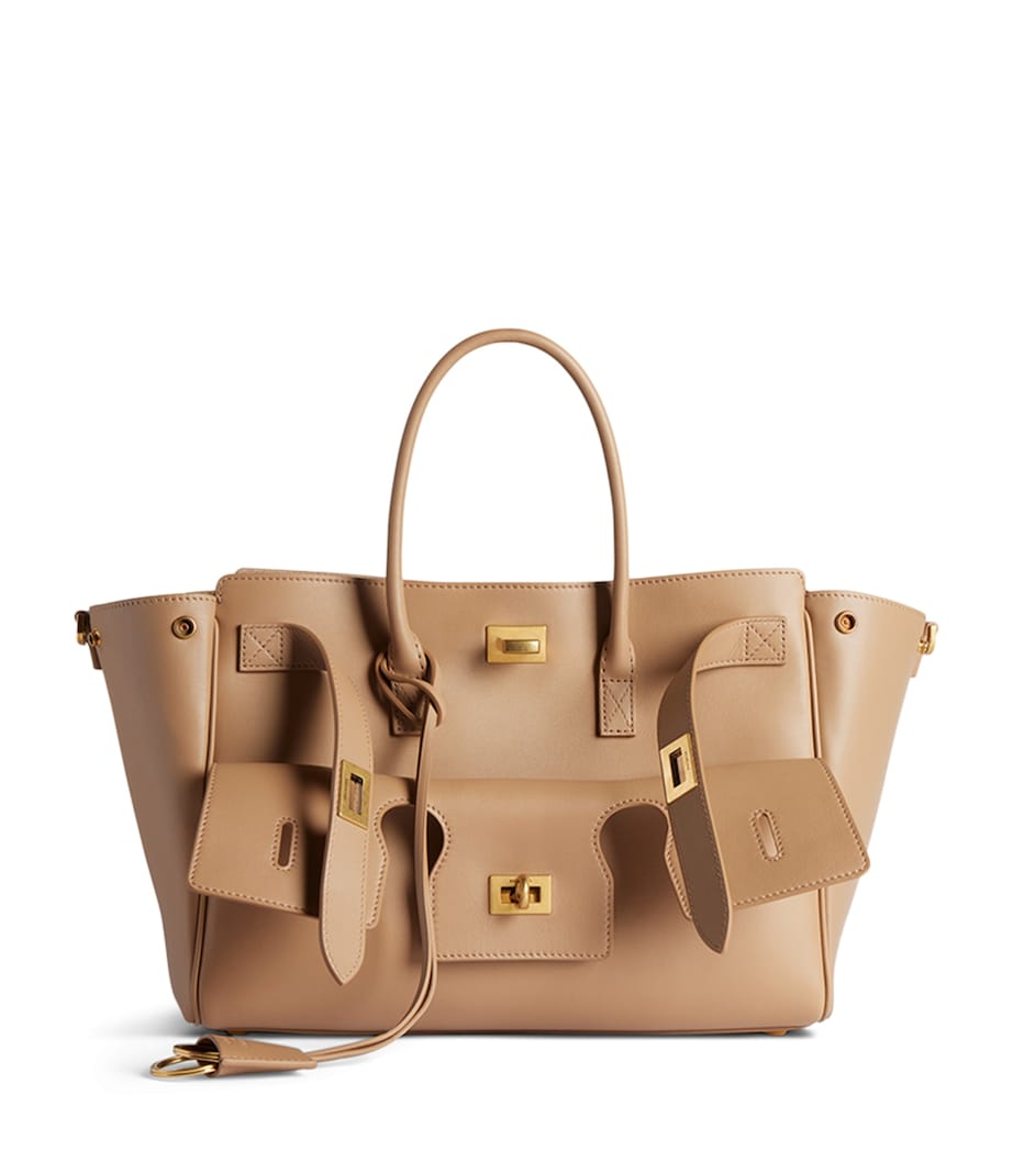 Balenciaga Brown Leather Bel Air Carry All Tote Bag