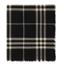 Wool Wide Check Scarf BLACK/CALICO IP CHK