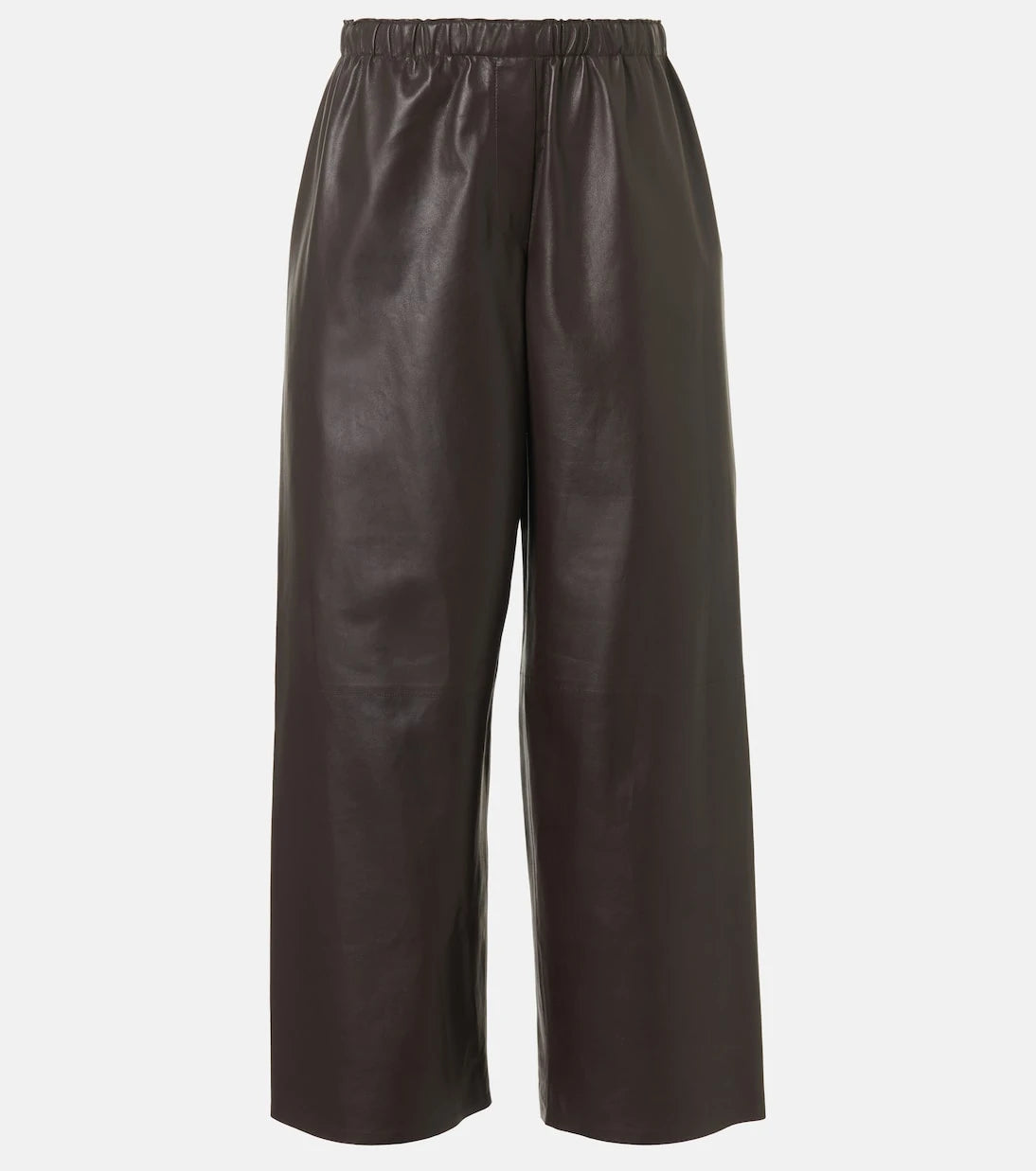 The Row - Yani mid-rise leather wide-leg pants