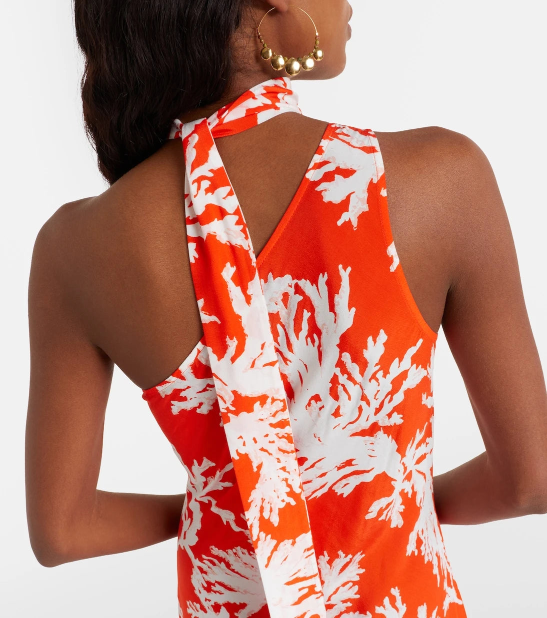 Alexandra Miro - Odetta scarf-detail one-shoulder gown